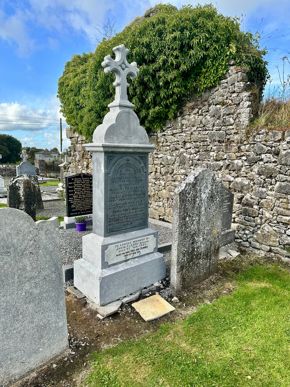 Tayens Memorials Headstone restoration- Fennor, Gortnahoe, Tipperary