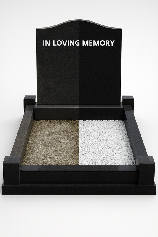 Memorial Aftercare | XL Memorial / Double Grave Size | Includes Kerbing
