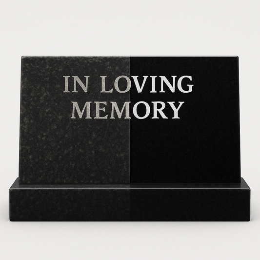 Memorial Aftercare | Small/Plaque/Footing/Roadside/Cremation Size | Does Not Include Kerbing